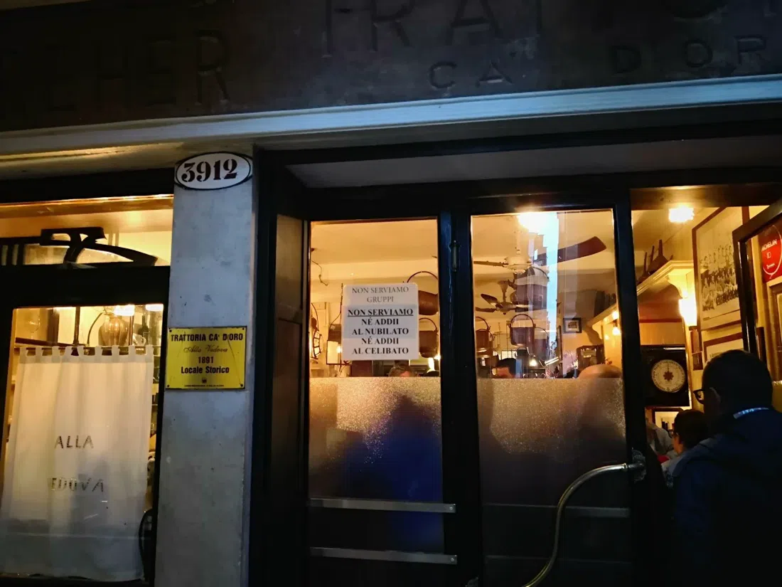 Osteria alla Vedova (Cà d'Oro alla Vedova), Venedig